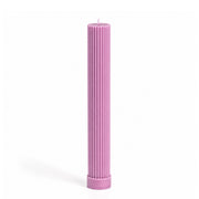 Vela castical decorativa rosa com aroma de jasmim, da SLOW, raiada, vertida à mão